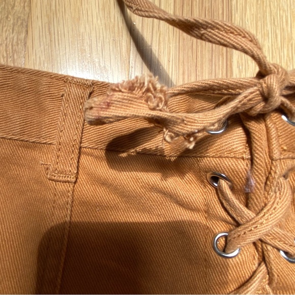 Tan Orange Mini Skirt Forever 21 - Picture 3 of 3